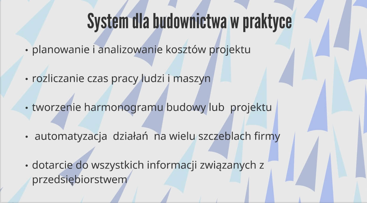 Oprogramowanie dla firm budowlanych w praktyce