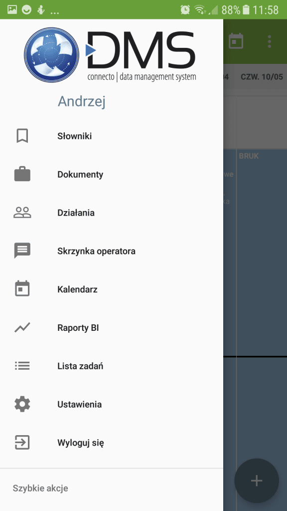 Connecto DMS Mobile - dashboard Connecto DMS Mobile - dashboard