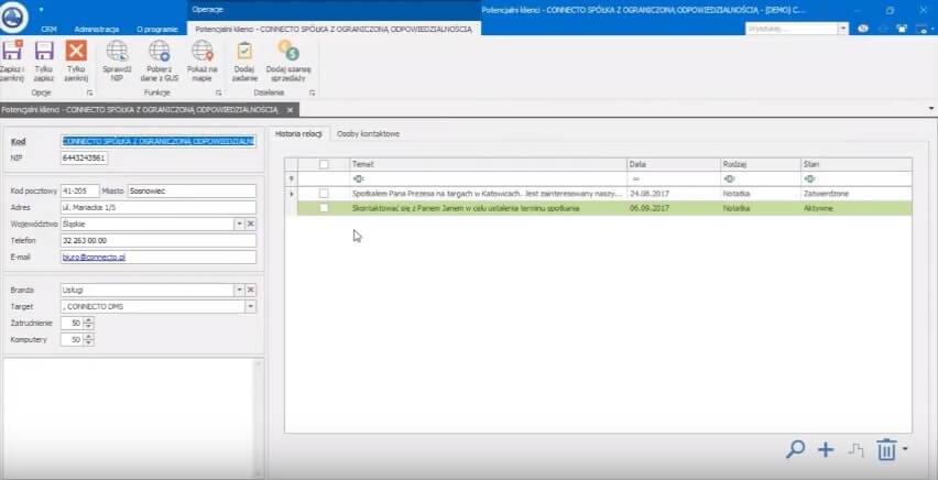 Connecto DMS integracja z ERP